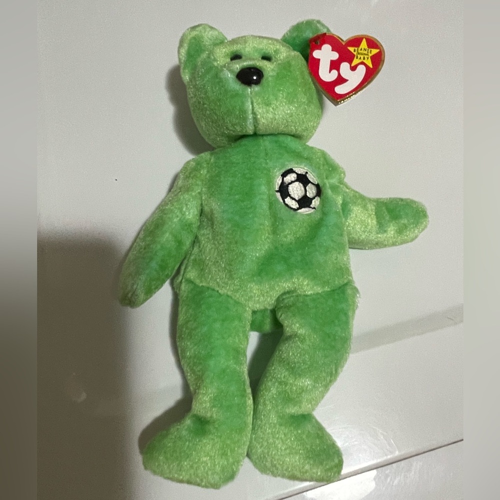 Beanie Babies Soccer Bear New